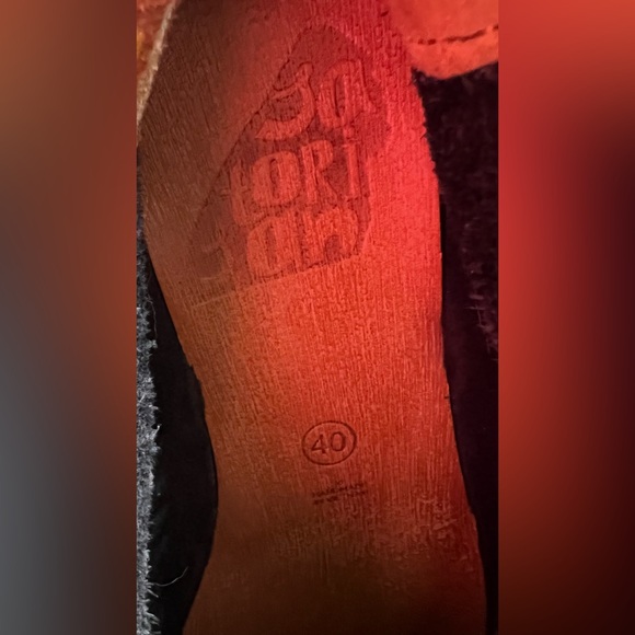 Santorisan- Womens Blue Boots- Unstructured, Size:40, Pre-Owned, Zipper back - Picture 9 of 9